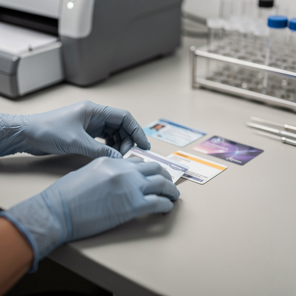 NMC SAN DIEGO ID LAB specialist processing military identification cards for service members and dependents